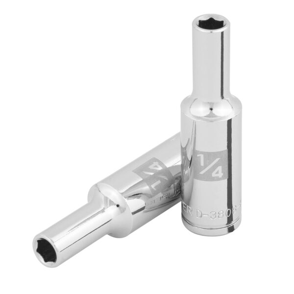 D-3808-HL-Dado largo de 1/4', 6 puntas, cuadro 3/8', Truper
