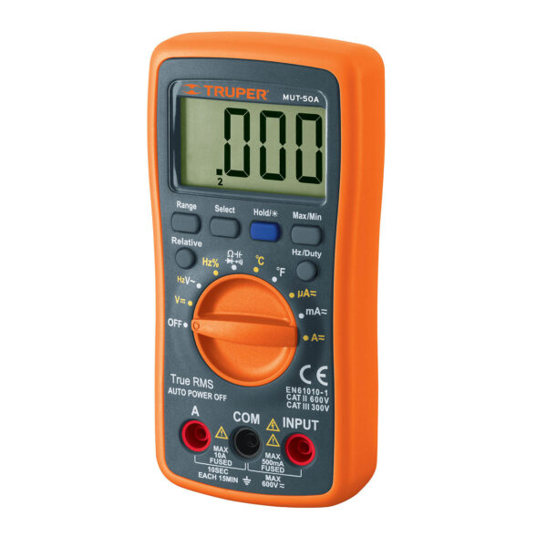 MUT-50A-Multimetro profesional con RMS verdadero y auto rango