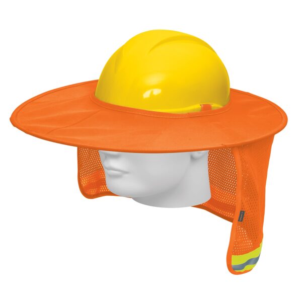 PROCA-N-Protector solar plegable para casco, naranja con reflejante
