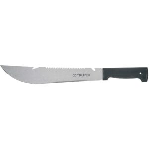 T-460-12B-Machete rambo 12', cacha inyectada negra, TRUPER