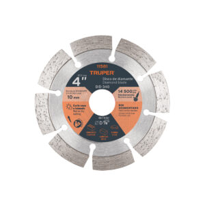 Disco de diamante de 4' x 2.1 mm, rin segmentado, TRUPER
