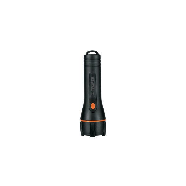 Linterna plástica 1 LED 180 lm con 2 pilas D, Truper