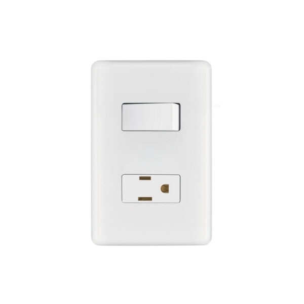 Placa armada contacto e interruptor sencillo, Volteck Basic