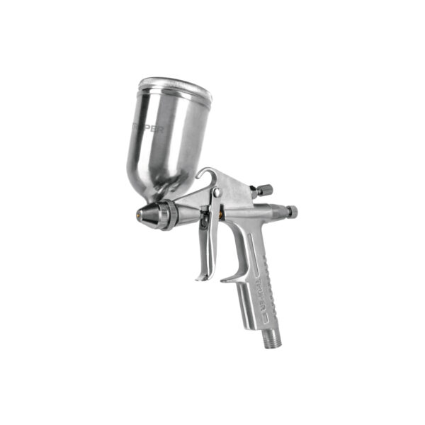 Pistola compacta p/retoque LVMP vaso alum, 0.5 mm, Truper