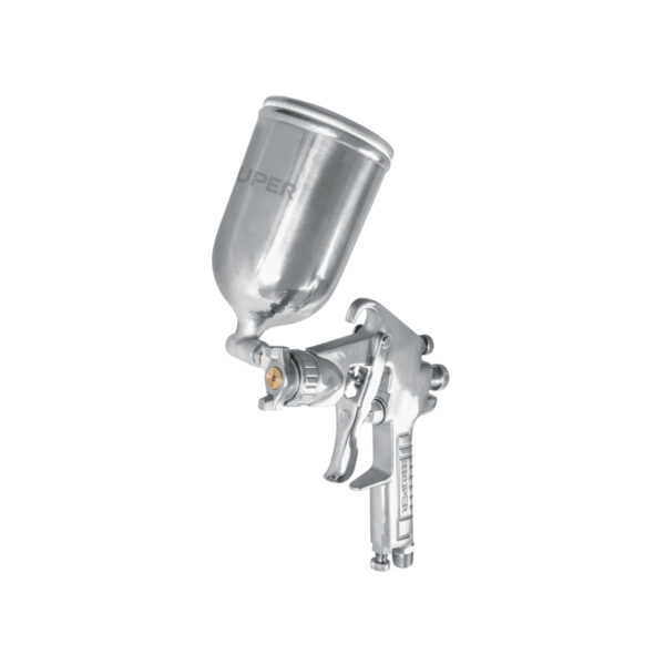 Pistola p/pintar gravedad LVMP vaso aluminio, 1.4 mm, Truper